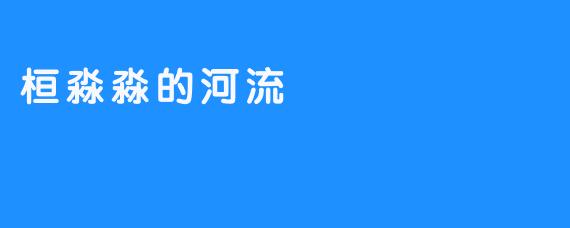 桓淼淼的河流
