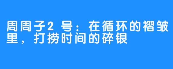 周周子2号:在循环的褶皱里,打捞时间的碎银